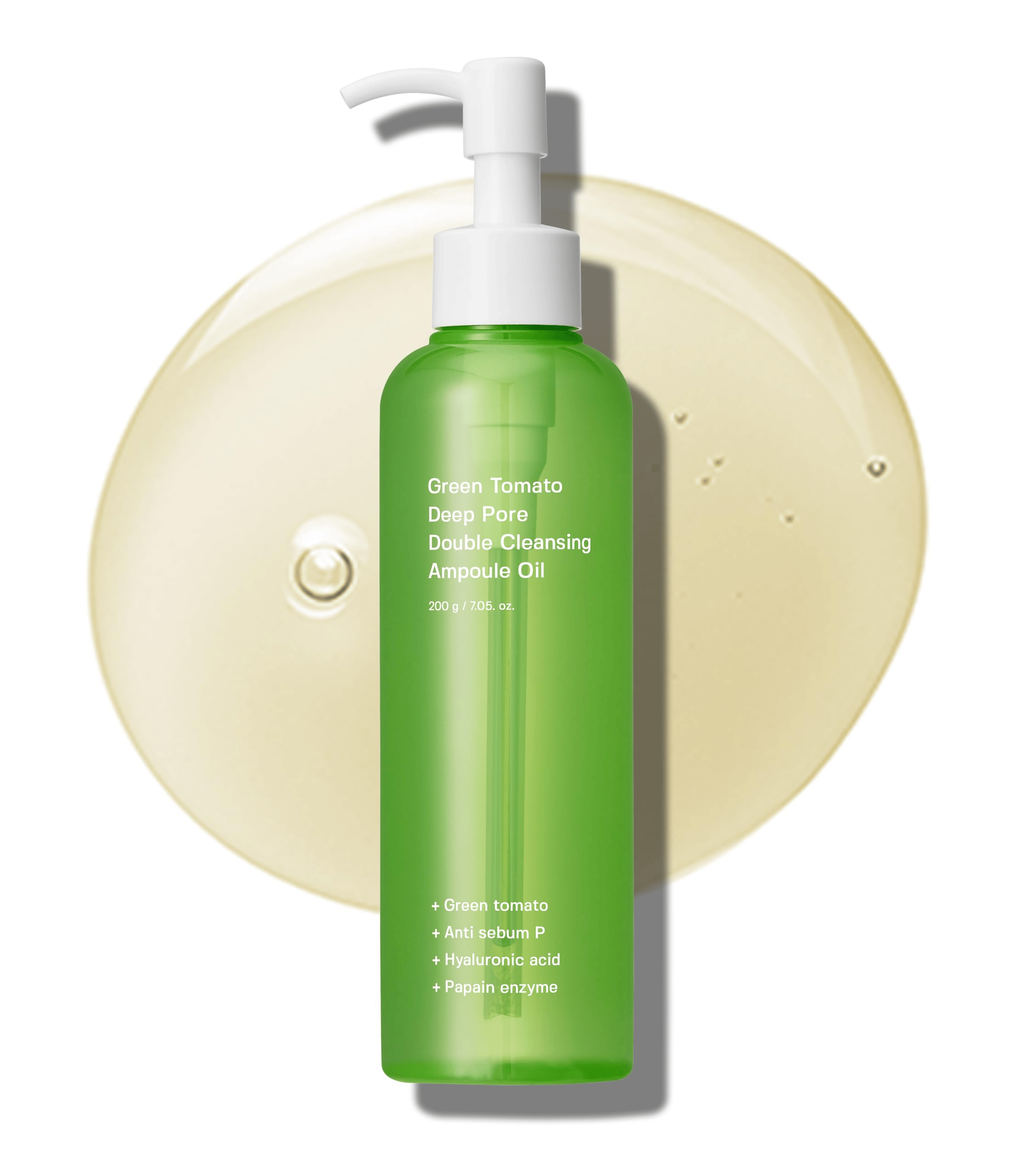 Green Tomato Deep Pore Double Cleansing Ampoule Oil, 200ml, 1pack - Image 2
