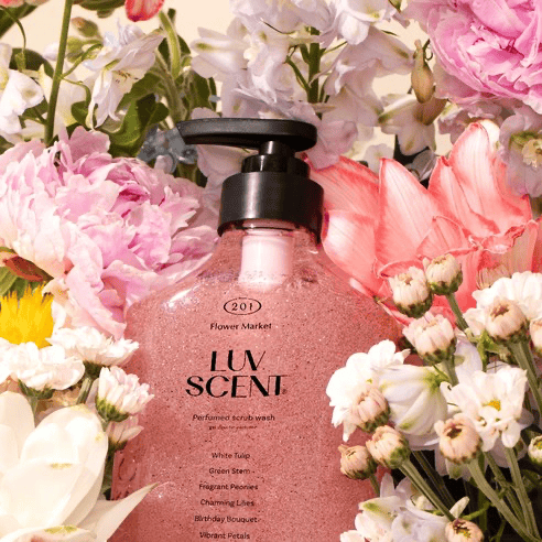 Scrub Wash [Flower Market White Tulip Scent], 500ml, 1pack - Image 2