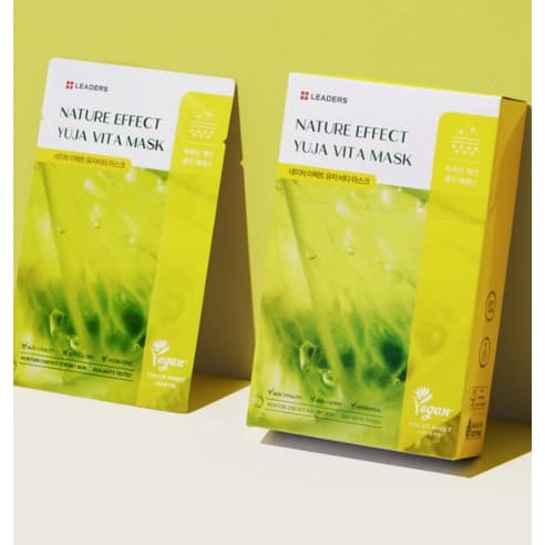 LEADERS Nature Effect Yuja Vita Mask, 10ea, 1pack - Image 4
