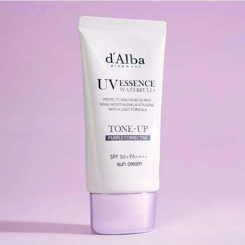 d'Alba Waterful Tone-up Sun Cream Purple [SPF50+/PA++++], 50ml - Image 3
