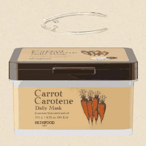 Carrot Carotene Daily Mask, 30ea, 1pack - Image 2