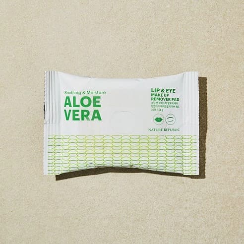 Soothing & Moisture Aloe Vera Lip & Eye Make Up Remover Pad, 30eax2, 1pack - Image 3