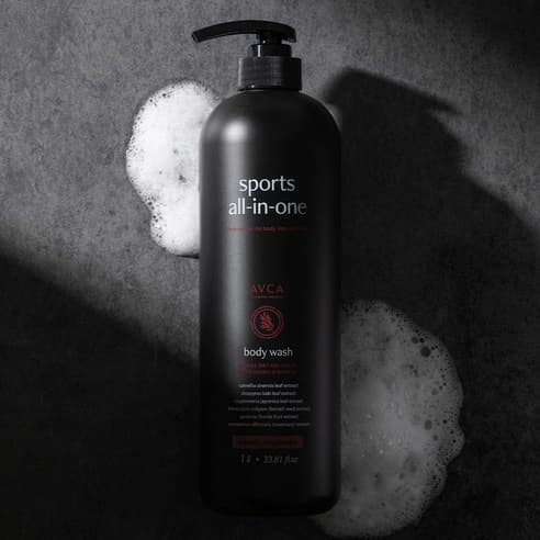Sports All-in-One Perfumed Body Wash [Woody Pheromone Scent], 1,000ml, 1pack - Image 5
