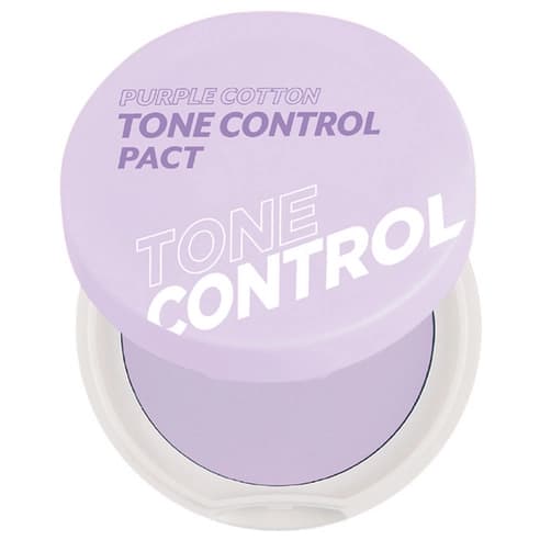 Purple Cotton Tone Control Pact, 9.5g, 1pack - Image 2