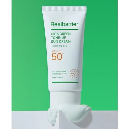 Cica Green Tone-Up Sun Cream [SPF 50+/PA++++], 50ml, 1pack - Image 2