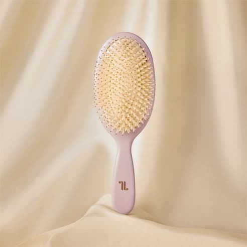 Silky Bristle Hair Brush, Pink Gray, 1pack, 1ea - Image 2