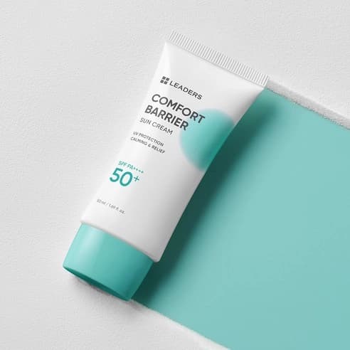 LEADERS Comfort Barrier Sun Cream [SPF50+/PA++++], 50ml, 2ea, 1pack - Image 2