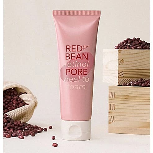 RED BEAN retinol PORE peel to foam, 120ml - Image 3