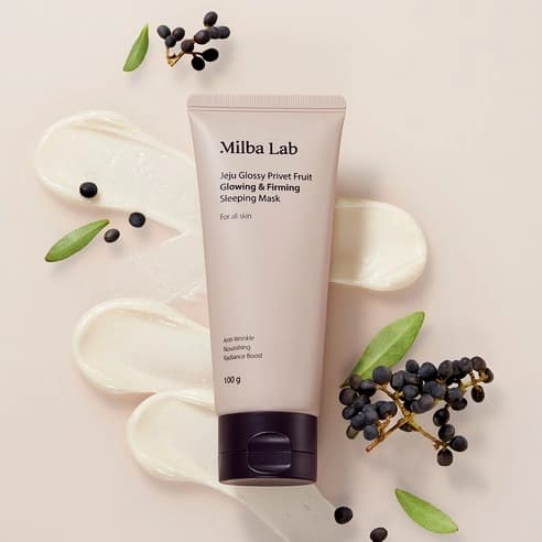 Jeju Glossy Privet Fruit Glowing & Firming Sleeping Mask, 100g - Image 5