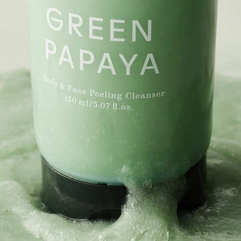 Green Papaya Body and Face Peeling Cleanser, 150ml, 1pack - Image 7