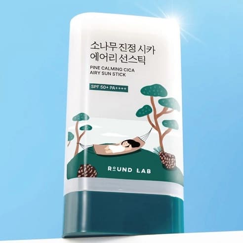 Round Lab Pine Calming Cica Airy Sun Stick, 19g - Image 2