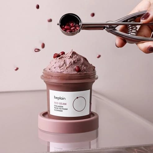 Red Bean Collagen Pack-to-Foam Cleanser, 100ml - Image 4