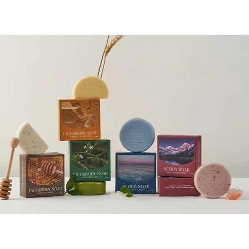 Himalayan Pink Salt Scrub Bath Soap, 75g, 3ea, 1pack - Image 7