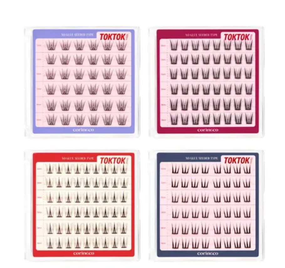 Toktok Hara #No Glue Eyelash [Pure], 54ea, 1pack - Image 2