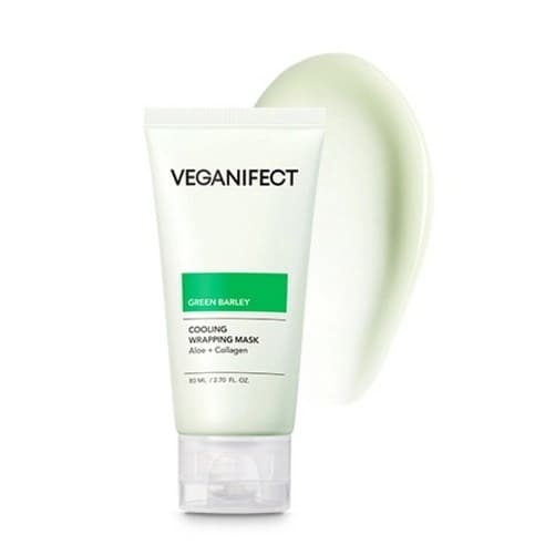 Green Barley Hydrating Plumping Aloe Cooling Mask, 80ml, 1pack - Image 2