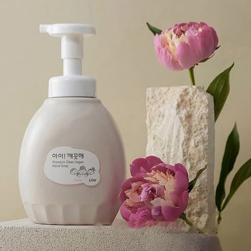 Premium Clean Vegan Hand Soap [Peony], 450ml, 1pack - Image 4