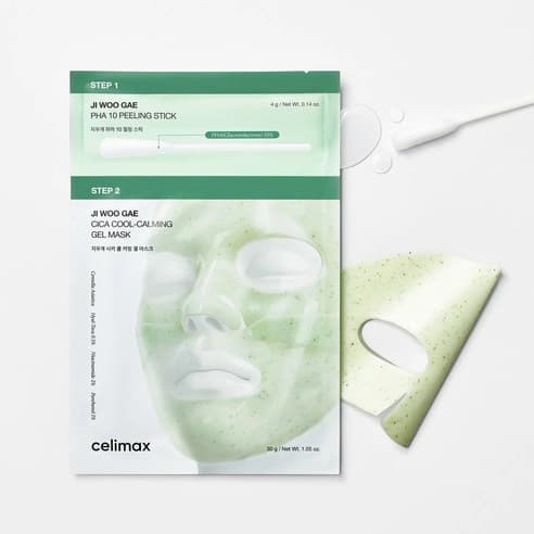 Eraser Cica PHA Peel Two-Step Gel Mask, 4ea, 1pack - Image 2
