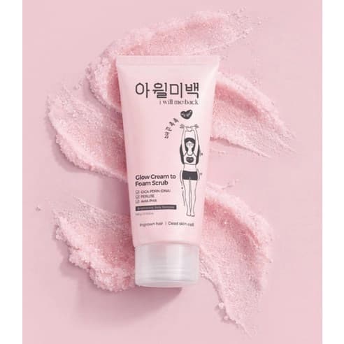Glow Cream to Foam Scrub, 100g, 1pack - Image 3