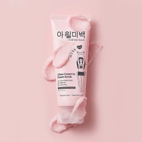 Glow Cream to Foam Scrub, 100g, 1pack - Image 4