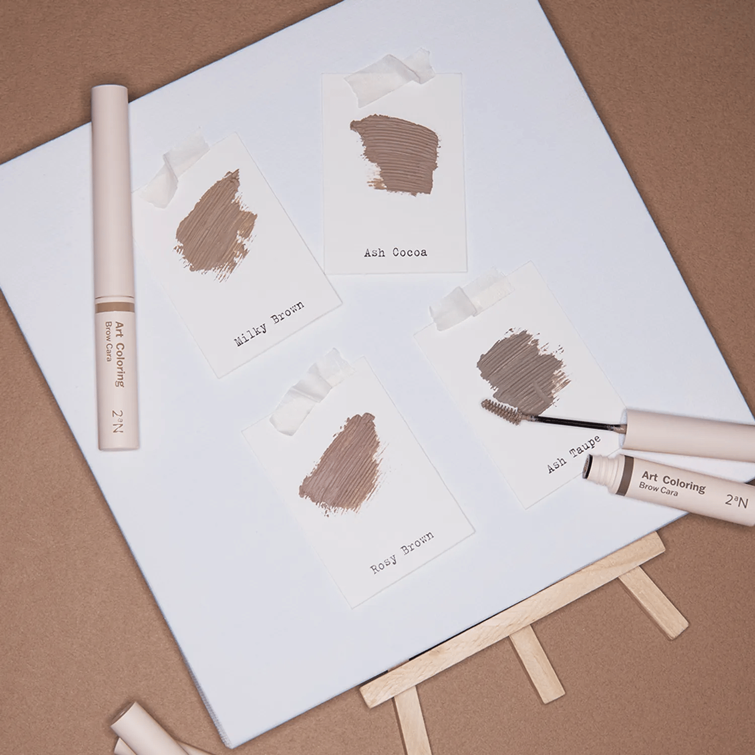 Art Coloring Brow Cara, 3.2g, 01 Milky Brown, 1pack - Image 3