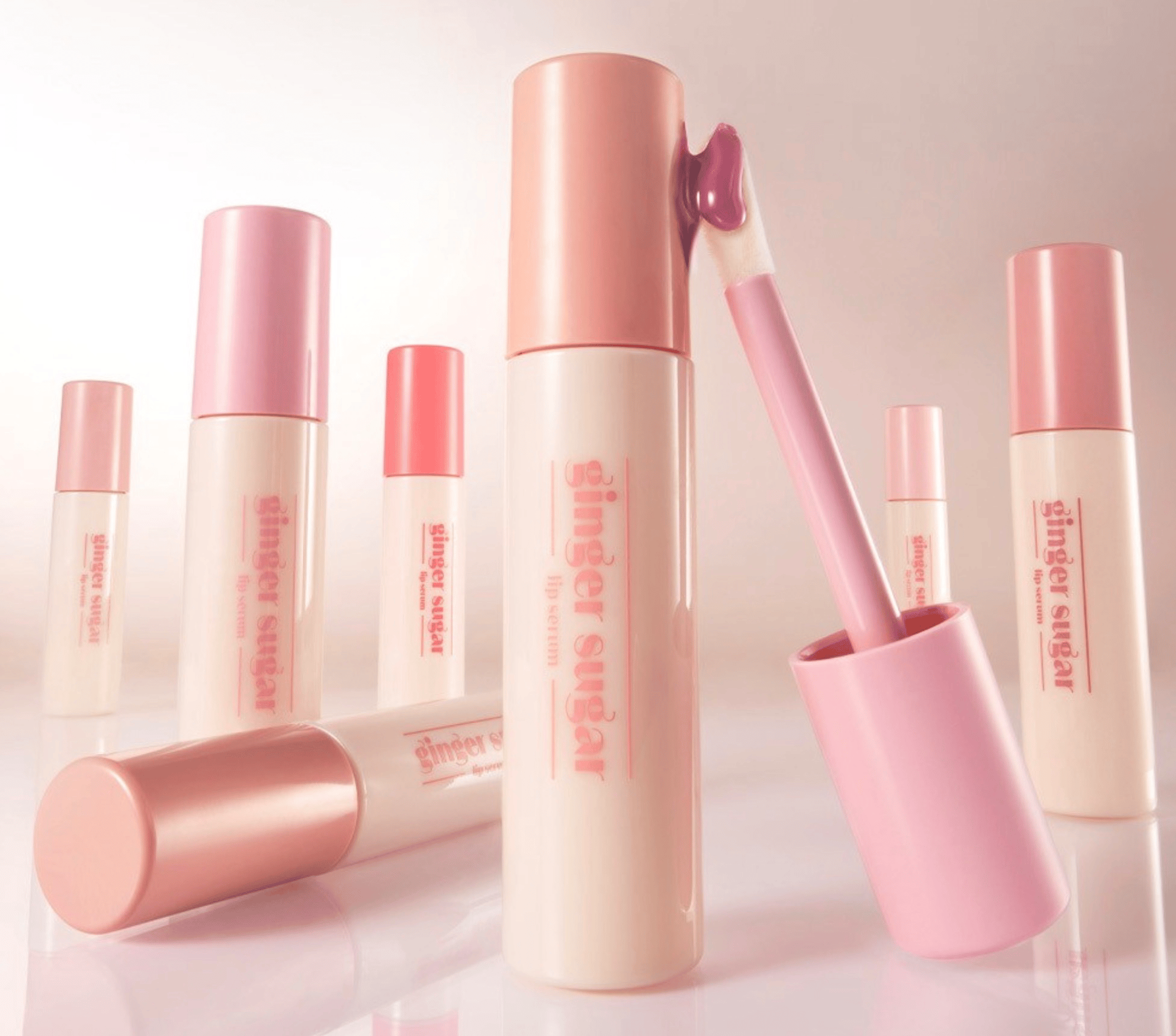 Ginger Sugar Lip Serum, 13g, 08 Pink Lace, 1pack - Image 3