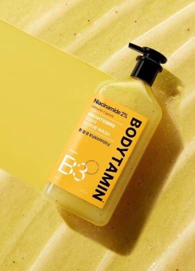 Bodytamin Niacinamide B3 2% Vitamin Capsule Brightening Body Scrub Wash, 500ml, 1pack - Image 2
