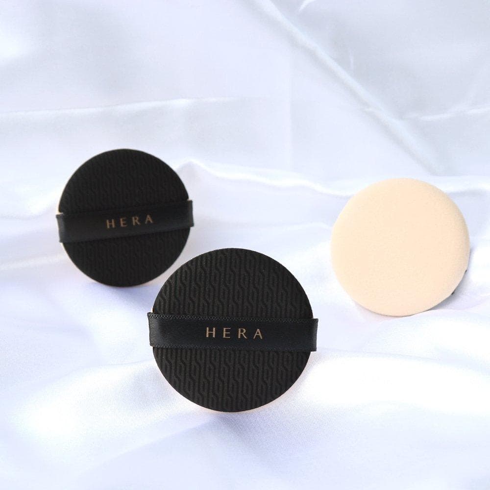 Black Cushion Foundation Puff, 2ea, Black, 1pack - Image 2