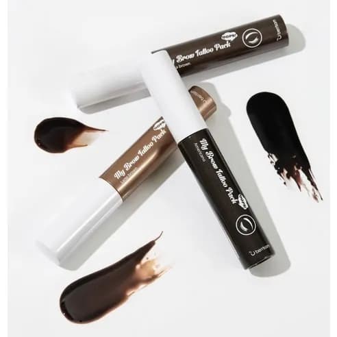 Oops My Brow Tattoo Pack, 10g, Latte Brown, 1pack - Image 4