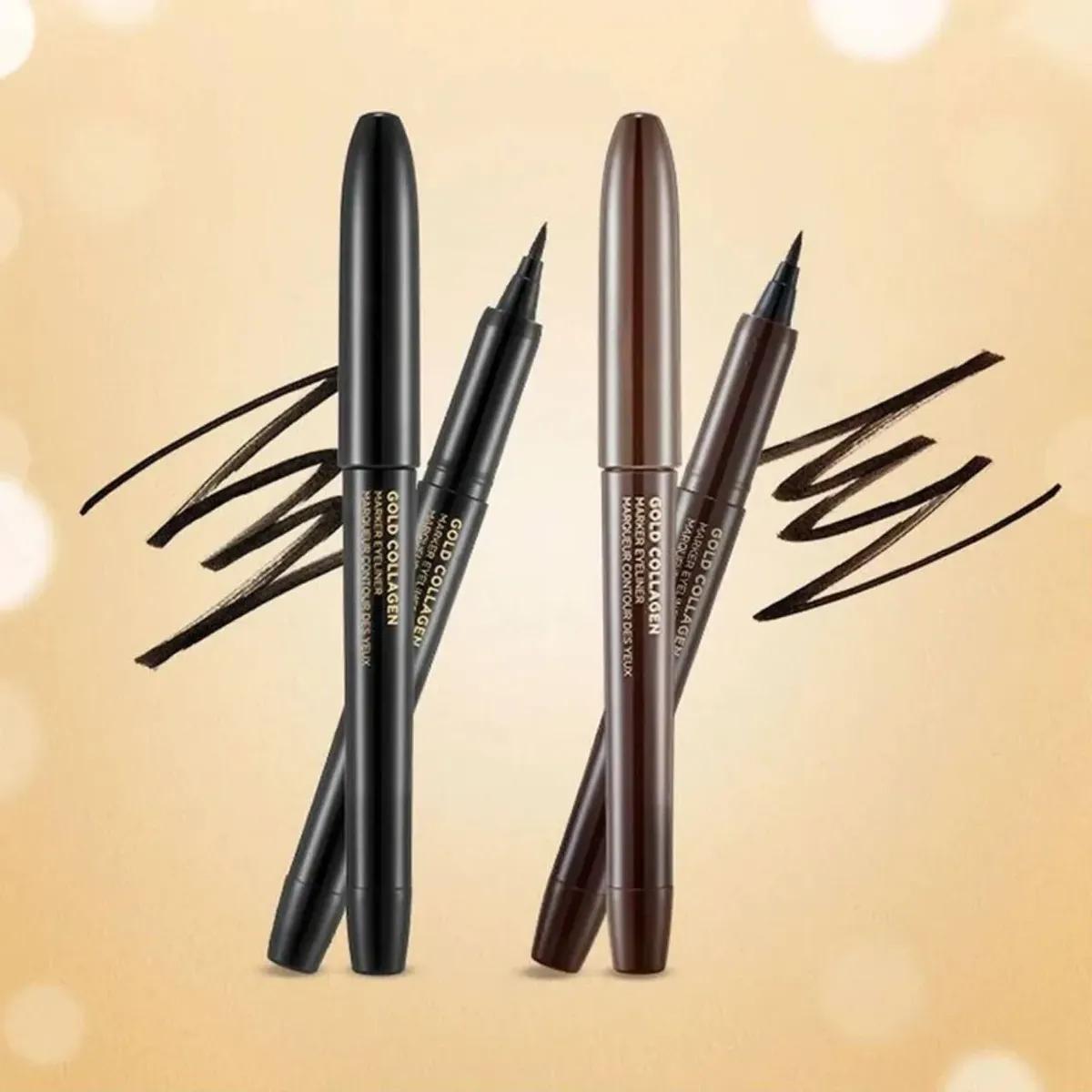 GOLD COLLAGEN Marker Eyeliner, 1ml, 02 Brown, 1pack - Image 2