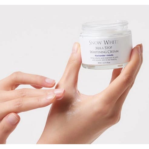 Snow White Mela Stop Whitening Cream, 80ml - Image 3