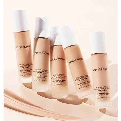 Provence Air Skin Fit One-Day Lasting Foundation [SPF30/PA++], P21 Rosy Vanilla, 1pack, 32ml - Image 3