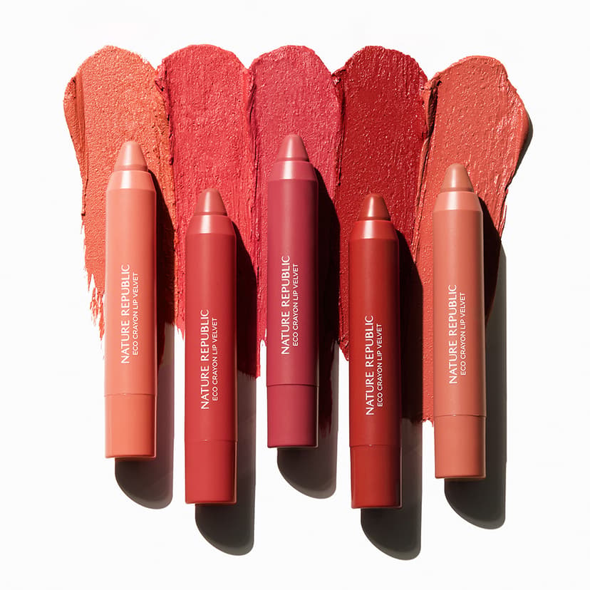 Eco Crayon Lip Velvet, 01 Angel Blush, 1pack, 2.8g - Image 2