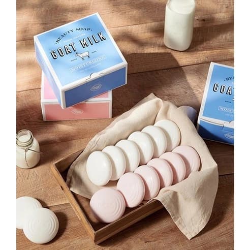 Showermate Goat Milk Beauty Soap White Milk, 12ea - Image 6