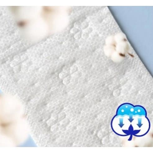 Bodyfit Natural Cotton Pantyliner Lavender Scent Long, 40eax2, 1pack - Image 3