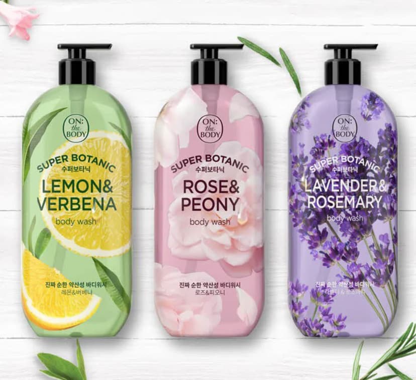 Superbotanic Rose & Peony Body Wash, 900g - Image 2