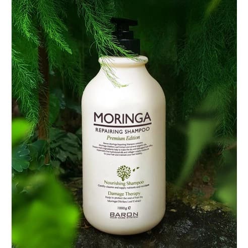 BARON Moringa Repairing Shampoo, 1,000g, 1pack - Image 2