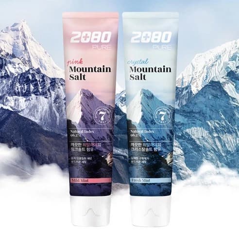 Pure Mountain Salt Toothpaste [Pink Mild Mint], 150g, 6ea, 1pack - Image 2