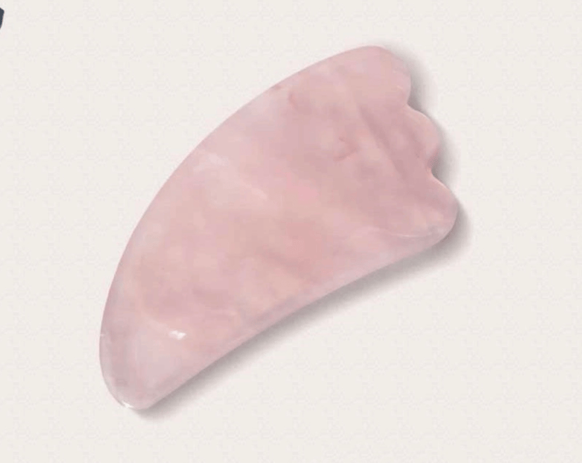 Rose Quartz Angel Wing Gua Sha Massage Tool, 1ea - Image 2