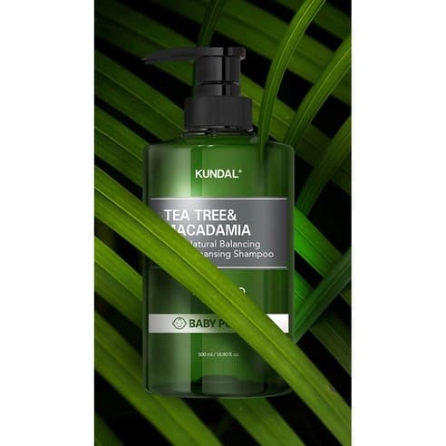 KUNDAL Tea Tree & Macadamia Deep Cleansing Shampoo for Oily Hair [Baby Powder], 500ml, 1pack - Image 3