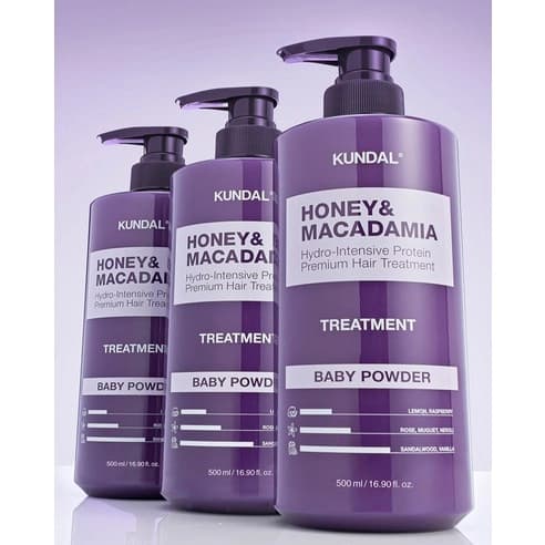 Honey & Macadamia Hair Treatment [Baby Powder], 500mlx2ea, 1pack - Image 2