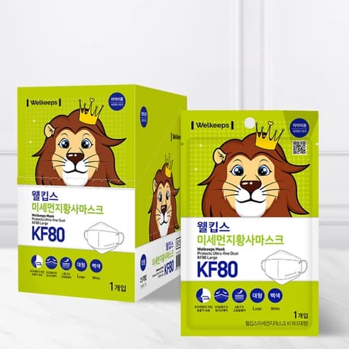 Smart Fine Dust Mask KF80 Large, 50ea - Image 3