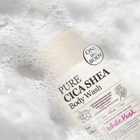Pure Cica Shea Body Wash [White Musk Scent], 1,000ml, 1pack - Image 3