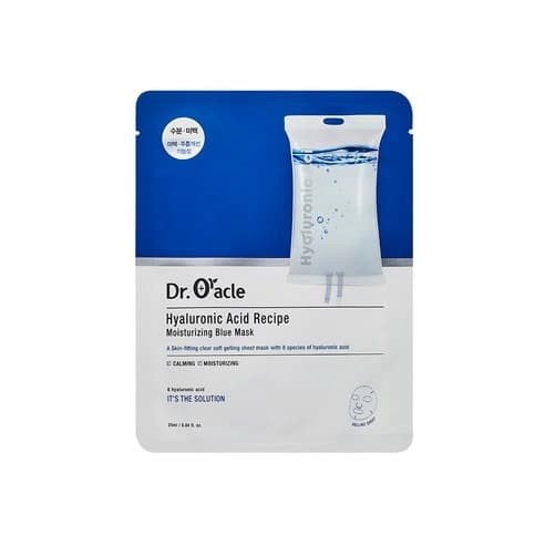 Hyaluronic Acid Recipe Moisturizing Blue Mask, 10ea, 1pack - Image 2