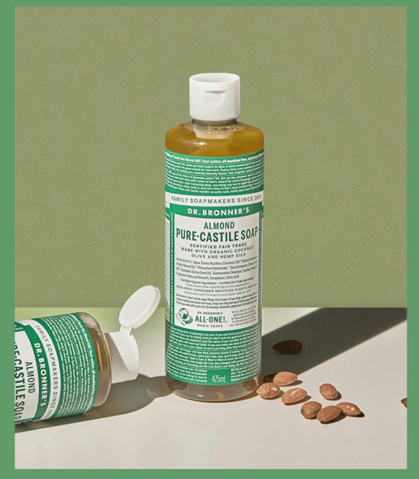 Almond Pure Castile Soap, 475ml, 1pack - Image 2