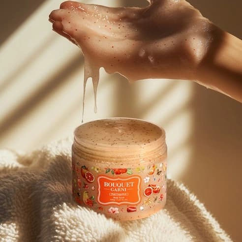 Sugar Body Scrub [Pink Grapefruit], 500g, 1pack - Image 4