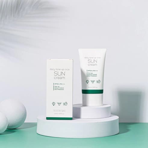 Daily Tone-Up Cica Sun Cream [SPF50+/PA+++], 50ml - Image 4