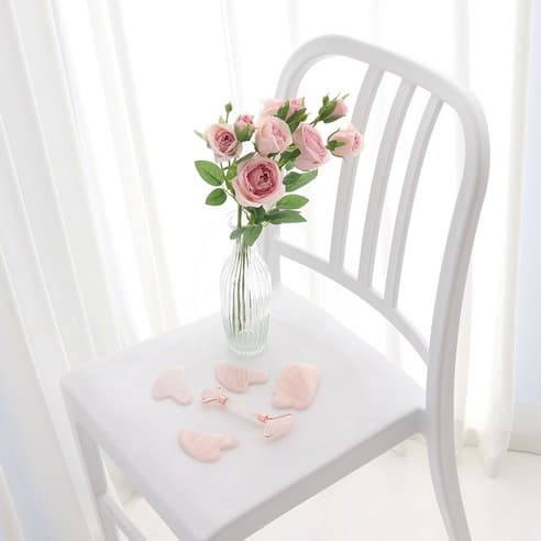 Rose Quartz Gua Sha, 1ea - Image 3