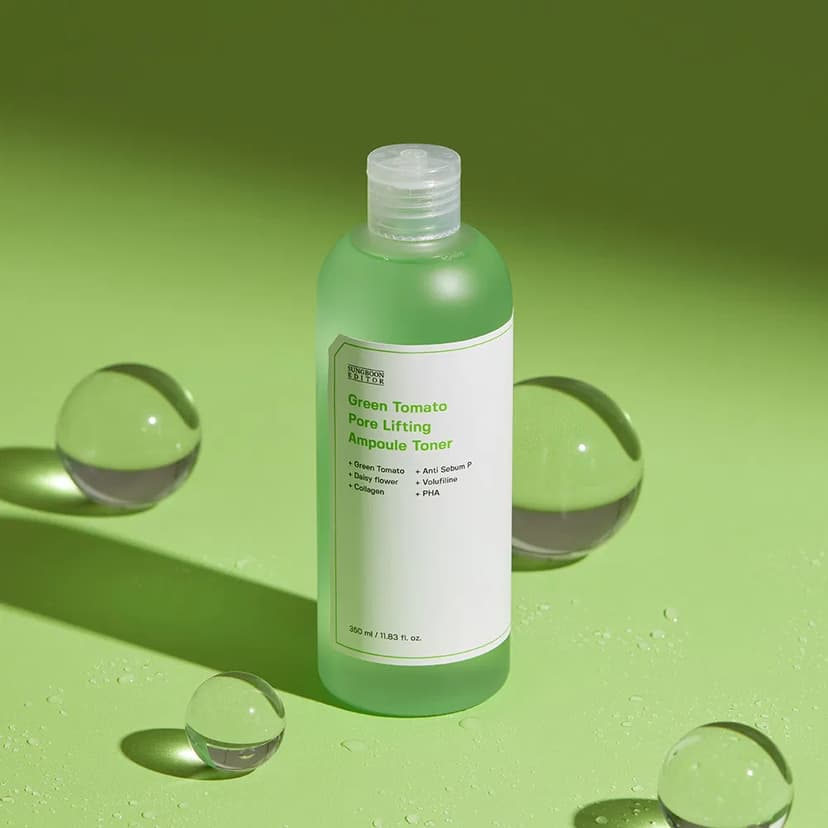 Green Tomato Pore Lifting Ampoule Toner, 350ml - Image 2