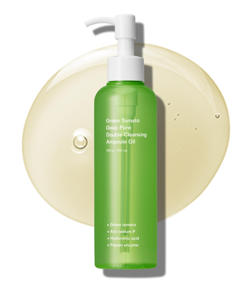 Green Tomato Deep Pore Double Cleansing Ampoule Oil, 200ml, 1pack - Image 2