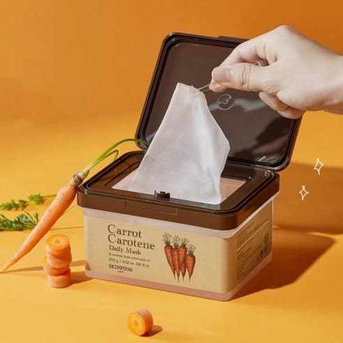 Carrot Carotene Daily Mask, 30ea, 1pack - Image 3